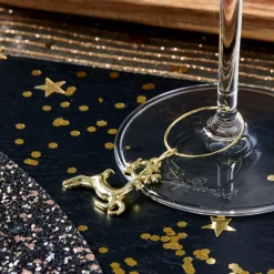 X-MAS GLAM Marcadores De Copo Conjunto De 6 Dourado